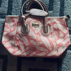 Betsy Johnson purse with feathers